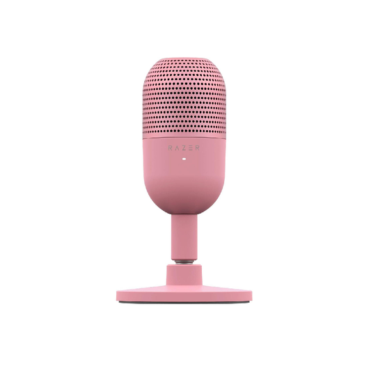 RAZER Seiren V3 Mini | Supercardioid Polar Pattern | Tap-to-mute Sensor | Built-in Shock Absorber | Ultra Compact | Wired Streaming & Gaming Microphone (Quartz Pink)
