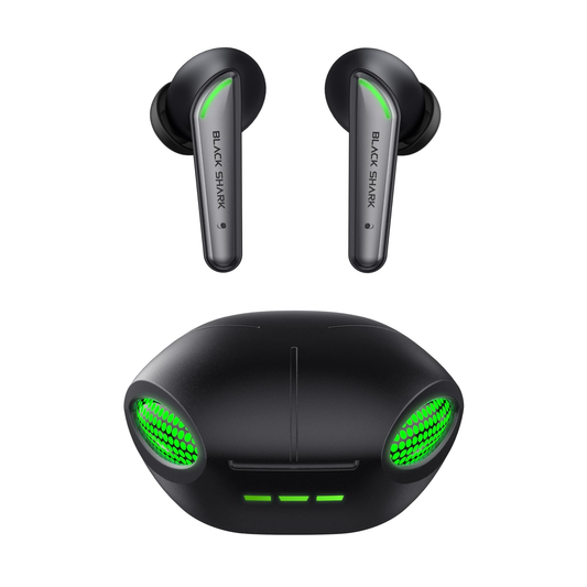 BLACK SHARK Lucifer T17 | ENC Noise Cancellation | 65ms Low Latency | 10mm Dual Driver | 23 Hour Total Playtime | Dynamic Lighting Effect | True Wireless Bluetooth Gaming Earbuds