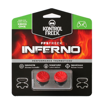 KONTROLFREEK Performance Thumbstick For PlayStation 4 DualShock 4 Controller / PlayStation 5 DualSense Controller / Xbox One Controller (Inferno RED Edition)
