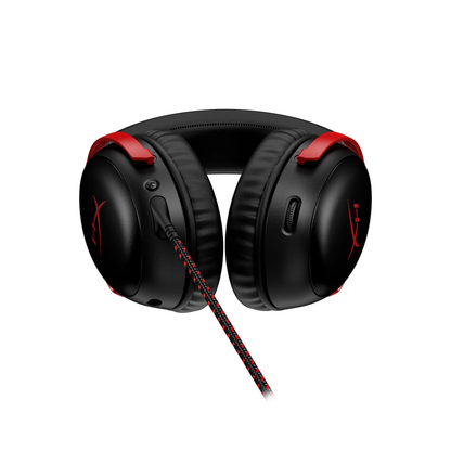 HYPERX Cloud III | 53mm Angled Drivers | HyperX Signature Memory Foam | Ultra Clear Noise Cancelling Detachable Microphone | Wired Gaming Headphones & Headsets (Black & Red)