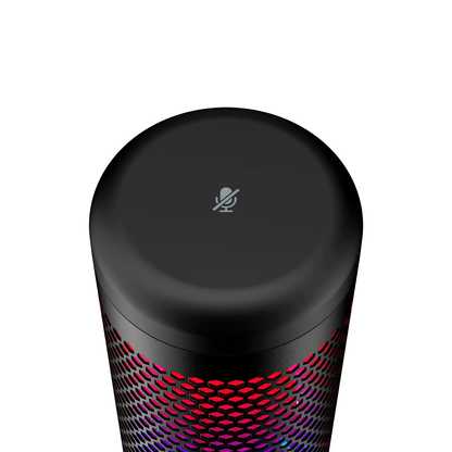 HYPERX QuadCast S | 4 Polar Patterns | Tap-to-mute Sensor | Internal Pop Filter | Dynamic RGB Lighting | Wired Gaming Microphone (Black)