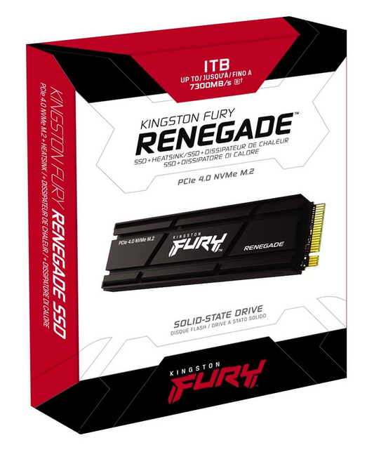 KINGSTON FURY Renegade PCIe 4.0 NVMe M.2 SSD For PlayStation 5 (1TB)