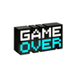 BL003 GAME OVER 8-bit Pixel Icon Light | Retro Style | Color Phasing Mode | Multiple Color Options | Gaming Lighting