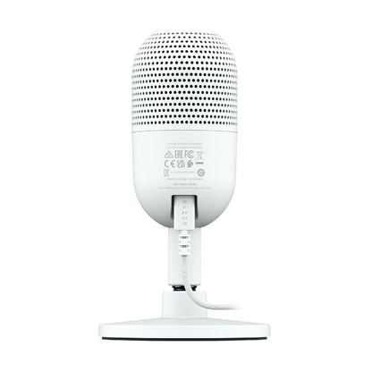 RAZER Seiren V3 Mini | Supercardioid Polar Pattern | Tap-to-mute Sensor | Built-in Shock Absorber | Ultra Compact | Wired Streaming & Gaming Microphone (White)