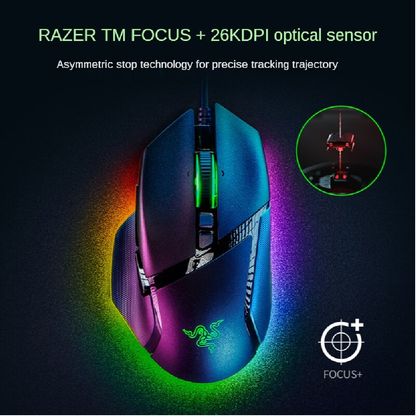 RAZER Basilisk V3 | 11 Programmable Buttons | Razer Focus + 26K DPI Sensor | Razer Optical Switches Gen 2 with 70 Million Clicks | 11 Razer Chroma Lighting Zones | Wired RGB Gaming Mouse