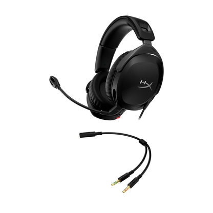 HYPERX Cloud Stinger 2 | 50mm Drivers | Immersive DTS | HyperX Signature Comfort | Wired Gaming Headphones & Headsets (Black)
