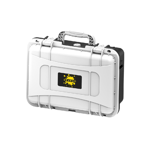 DEVASO Professional Deluxe Waterproof Travel Case For Nintendo Switch V1 / V2 / OLED (Black & White)