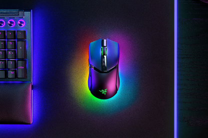 RAZER Cobra Pro | 8 Programmable Buttons | Focus Pro 30K Optical Sensor + 30K DPI | Razer Optical Switches Gen 3 + 90 Million Clicks | Razer HyperSpeed Wireless + Bluetooth + 2.4GHz | Long Battery Life | Wireless & Wired RGB Gaming Mouse (Black)