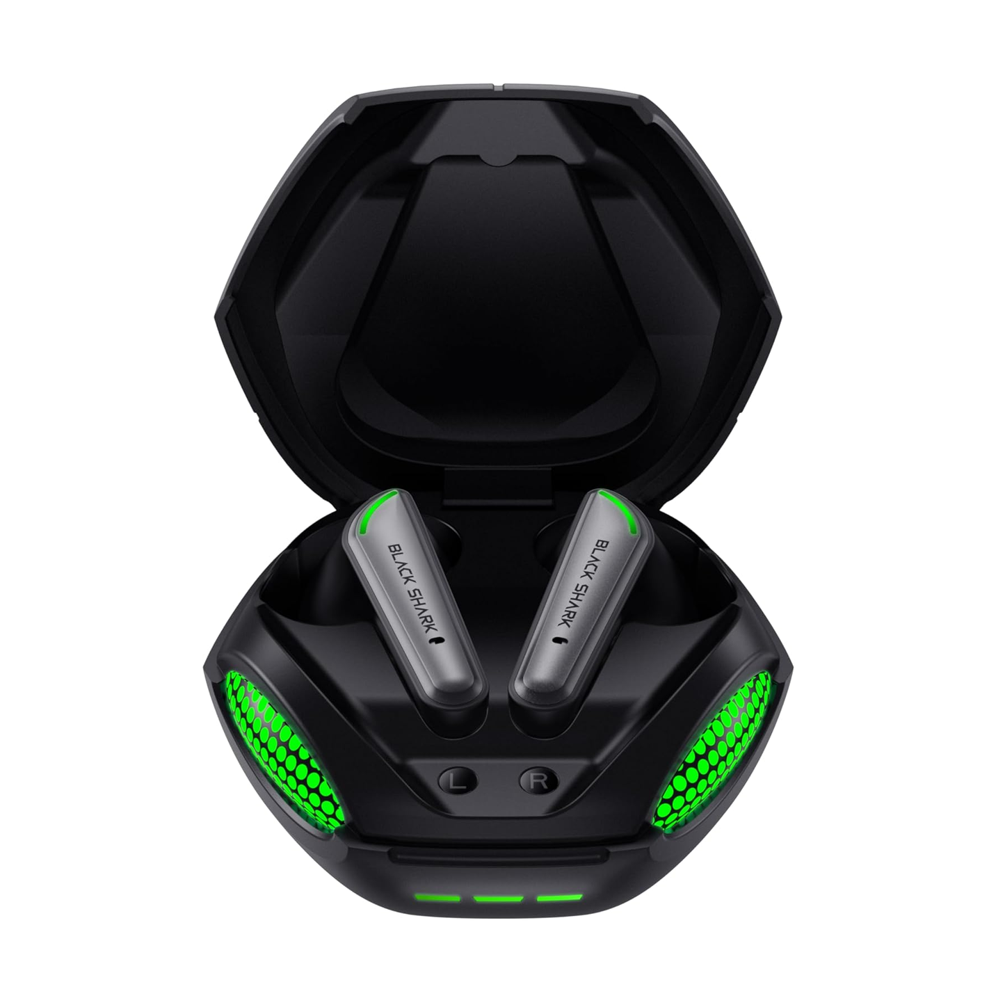 BLACK SHARK Lucifer T17 | ENC Noise Cancellation | 65ms Low Latency | 10mm Dual Driver | 23 Hour Total Playtime | Dynamic Lighting Effect | True Wireless Bluetooth Gaming Earbuds