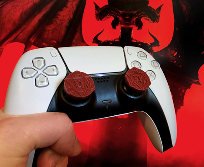 KONTROLFREEK Performance Thumbstick For PlayStation 4 DualShock 4 Controller / PlayStation 5 DualSense Controller / Xbox One Controller (Diablo IV RED Edition)