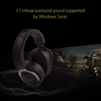 ASUS TUF Gaming H3 | 50mm Essence Driver | 7.1 Virtual Surround Sound | Stainless Steel Headband | Lightweight | Wired Gaming Headphones & Headsets (Gun Metal)