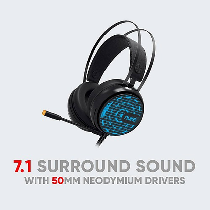 ARMAGGEDDON NUKE 7 Ironsight | 50mm Neodymium Drivers | Multi-Color LED | 7.1 Surround Sound | USB-Connection RGB Gaming Headphones & Headsets [2019 Edition]