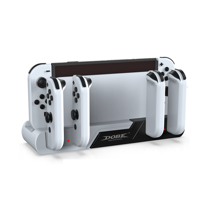 DOBE TNS-0122B Joy-Con (L)/(R) And Console Charging Dock For Nintendo Switch V2 / OLED (White)