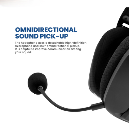 ARMAGGEDDON Cosmic III Lite | 40mm Large Speaker Driver | 20 Hours Playtime | Detachable Microphone | Tri-Connectivity Gaming Headphones & Headsets (White)