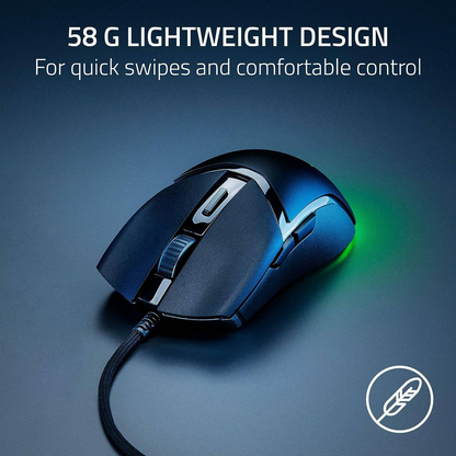 RAZER Cobra | 6 Programmable Buttons | 8500 DPI Optical Sensor | Razer Optical Switches Gen 3 + 90 Million Clicks | Razer SpeedFlex Cable | Wired RGB Gaming Mouse (Black)