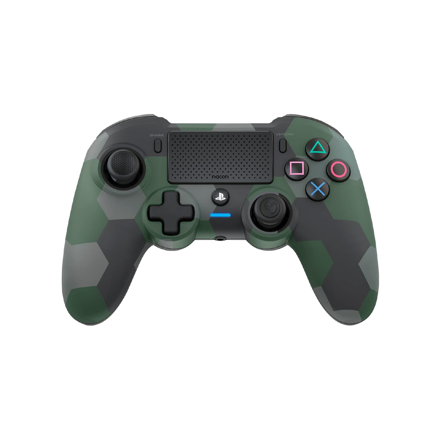 NACON PlayStation 4 Asymmetric Wireless Controller For PS4 / PC (Camouflage Green) [Sony Official Licensed]