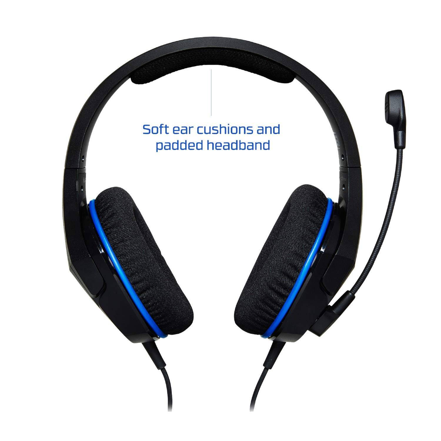 HYPERX Cloud Stinger Core | 40mm Drivers | Swivel-to-mute Noise-Cancelling Microphone | Designed For PlayStation® | Wired Gaming Headphones & Headsets (PlayStation 4 Blue & Black Edition)