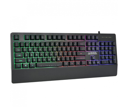 ARMAGGEDDON AK-666X | Silent Key | 8 Backlight Effects | High Profile TactKeys Membrane | 104 Keys | Wired RGB Gaming Keyboard