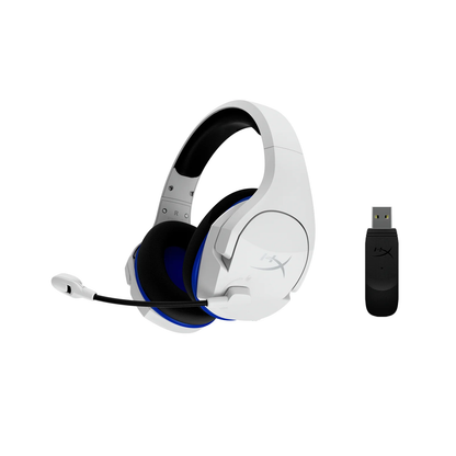 HYPERX Cloud Stinger Core | 40mm Drivers | Swivel-to-mute Noise-Cancelling Microphone | Designed For PlayStation® | Wireless Gaming Headphones & Headsets (PlayStation 5 Blue & White Edition)