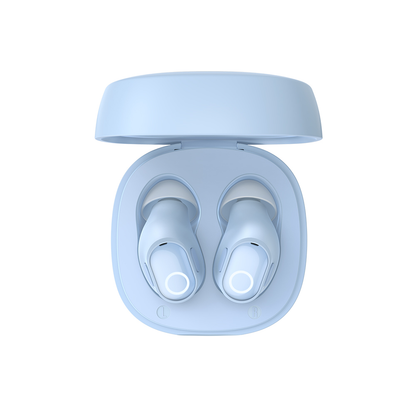 BASEUS Bowie WM02 | TWS | 25 Hours Total Playback | Dual Channel Low Latency Mode | Wireless Bluetooth Earbuds (Blue)