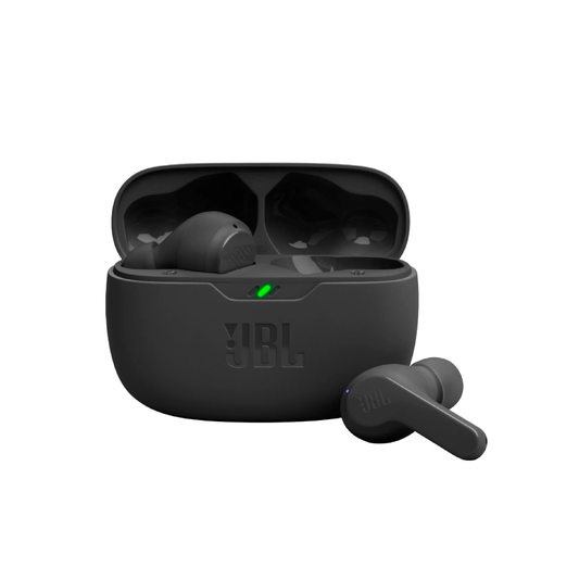 JBL Wave Beam | 8mm Deep Bass Driver | 32 Hours Total Playback | True Wireless Bluetooth Earbuds (Black)