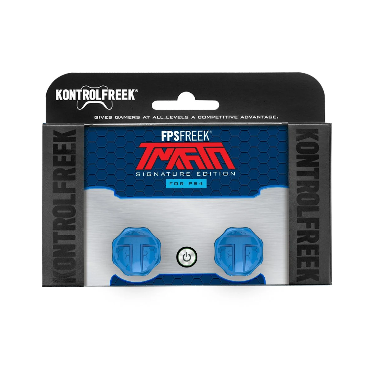 KONTROLFREEK Performance Thumbstick For PlayStation 4 DualShock 4 Controller / PlayStation 5 DualSense Controller / Xbox One Controller (FPS Freek TMarTn Signature BLUE Edition)