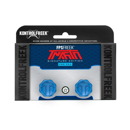 KONTROLFREEK Performance Thumbstick For PlayStation 4 DualShock 4 Controller / PlayStation 5 DualSense Controller / Xbox One Controller (FPS Freek TMarTn Signature BLUE Edition)