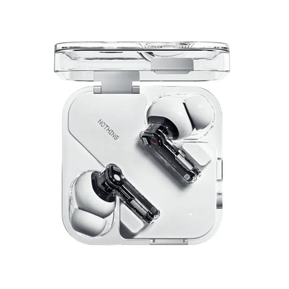 NOTHING B171 Ear | 45dB Smart & Adaptive ANC | 24-bit High-Res Audio | 40.5 Hours Total Playback | 11mm Ceramic Dynamic Driver |  Fast Charging & Wireless Charging Support | Multiple Modes | Wireless Bluetooth Earbuds (White)
