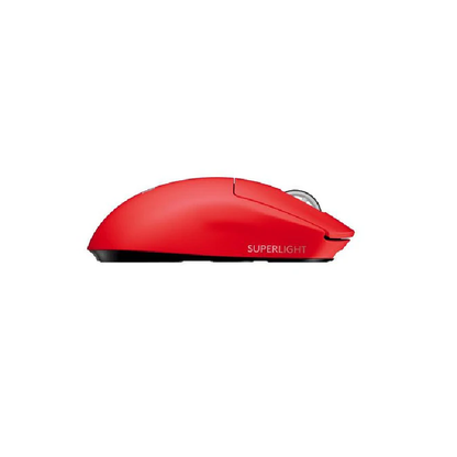 LOGITECH G Pro X Superlight | Maximum 25600 DPI | HERO 25K Sensor | 5 Programmable Buttons | PowerPlay Compatible | Advanced Low Latency Wireless | Ultra-Lightweight |Wireless Gaming Mouse (Red)