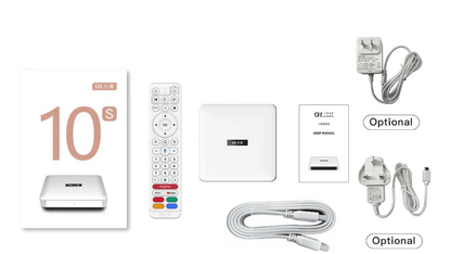 SVI CLOUD Android TV Box 小云电视盒 10S | 4K Ultra HD + HDR | 2GB RAM + 32GB ROM | Android TV OS | Accessible to Netflix & Disney+ & YouTube & Prime Video | Voice Control | Dual-band Wi-Fi & Ethernet [Standard Edition]