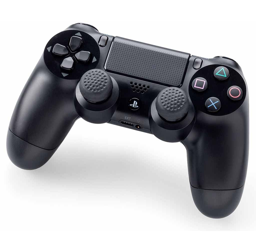 KONTROLFREEK Performance Thumbstick For PlayStation 4 DualShock 4 Controller / PlayStation 5 DualSense Controller / Xbox One Controller (CQCX BLACK Edition)