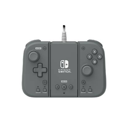 HORI NSW-426A Split Pad Compact Controller + Attachment Set For Nintendo Switch V1 / V2 / OLED (Slate Grey)