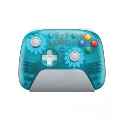 8BitDo Ultimate2 2.4Gz Wireless Gaming Controller With Charging Dock for PC & Android - Clear Blue