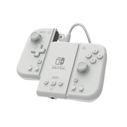 HORI NSW-467A Split Pad Compact Controller + Attachment Set For Nintendo Switch V1 / V2 / OLED (Milky White)