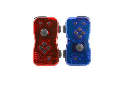 NYKO Dualies Motion Controllers Set For Nintendo Switch V1 / V2 / OLED (Transparent Red & Blue)