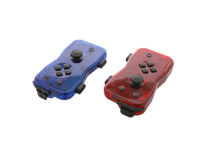 NYKO Dualies Motion Controllers Set For Nintendo Switch V1 / V2 / OLED (Transparent Red & Blue)