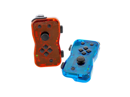 NYKO Dualies Motion Controllers Set For Nintendo Switch V1 / V2 / OLED (Transparent Red & Blue)