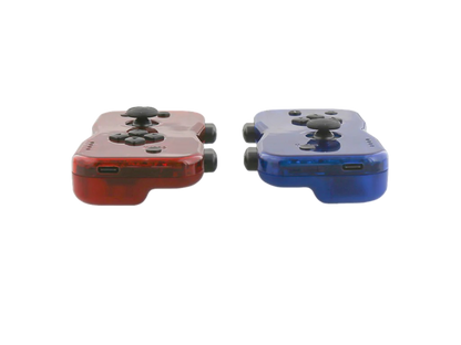 NYKO Dualies Motion Controllers Set For Nintendo Switch V1 / V2 / OLED (Transparent Red & Blue)
